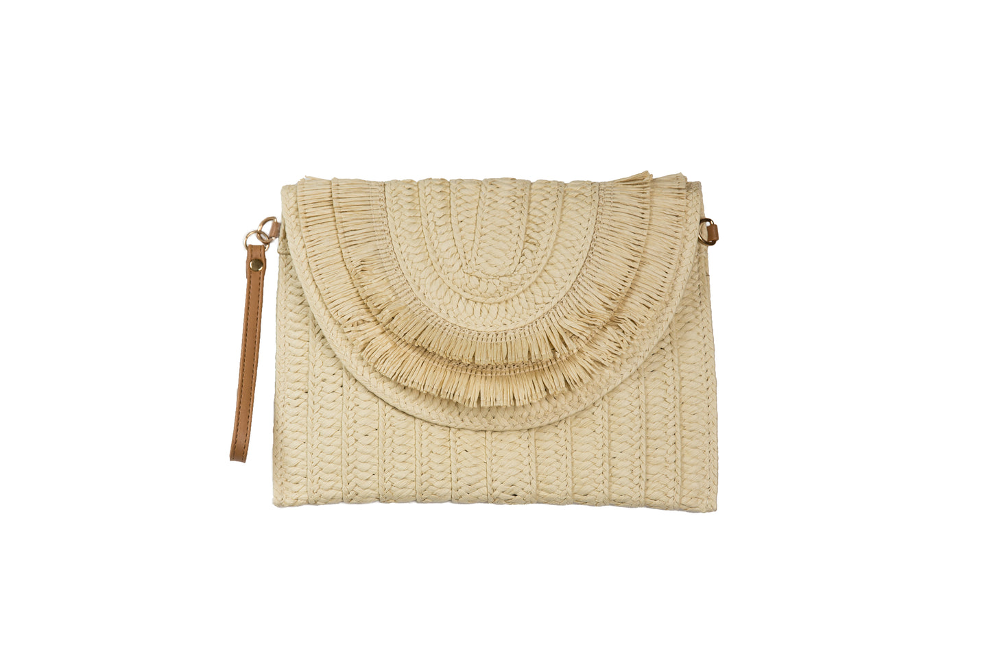 Fringe Woven Handbag