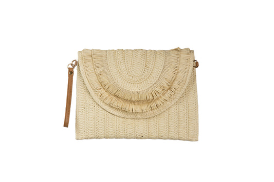 Fringe Woven Handbag