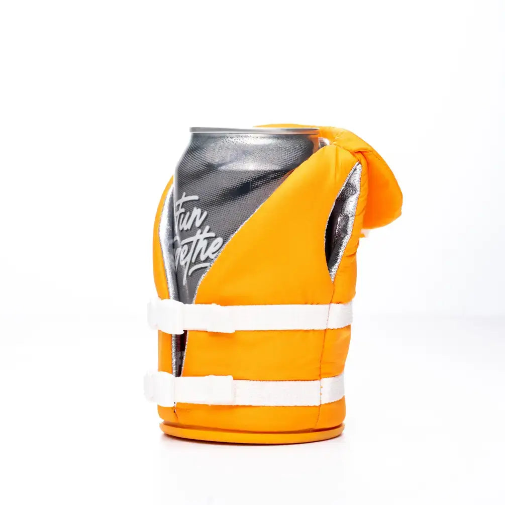 Insulated 12 oz Can Cooler - The Buoy - Apricot