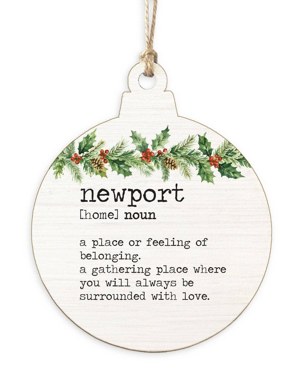 Newport Definition Ornament