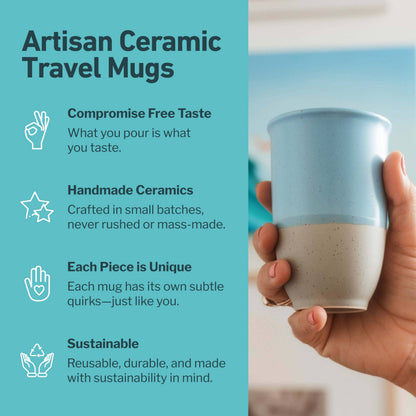 Coastal Drift Ceramic Travel Mug – 12oz