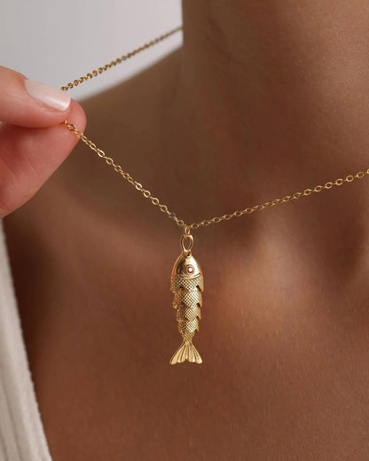 Sardine Gold Necklace