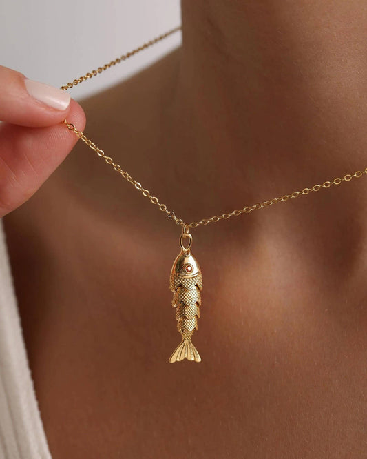 Sardine Gold Necklace