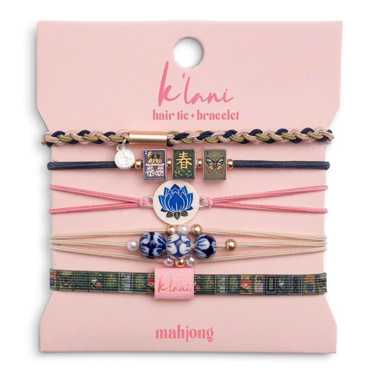 Mahjong Hair Tie Bracelets