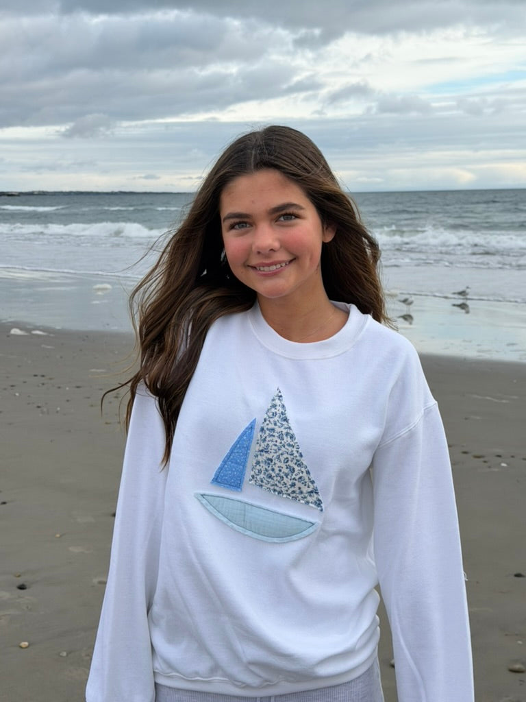Patchwork Sailboat Sweatshirt
