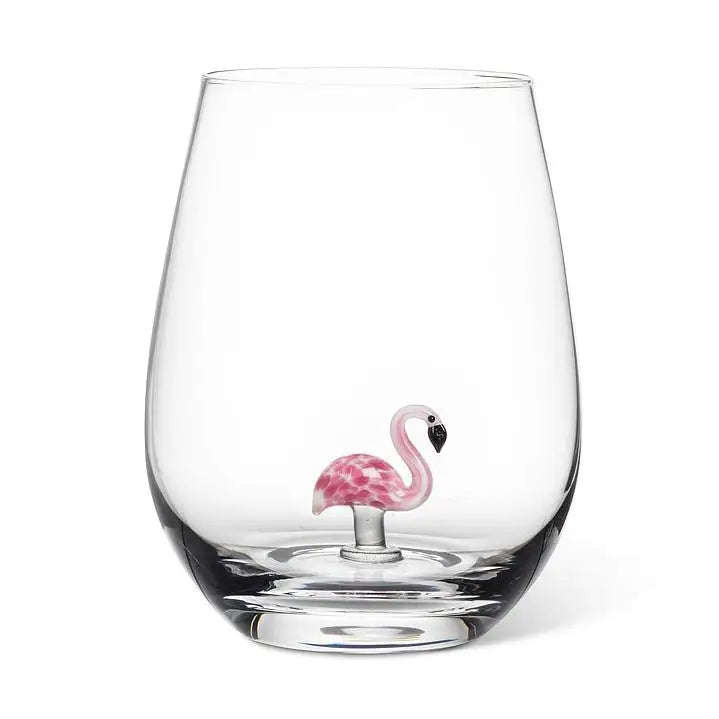 Flamingo Wine Glass