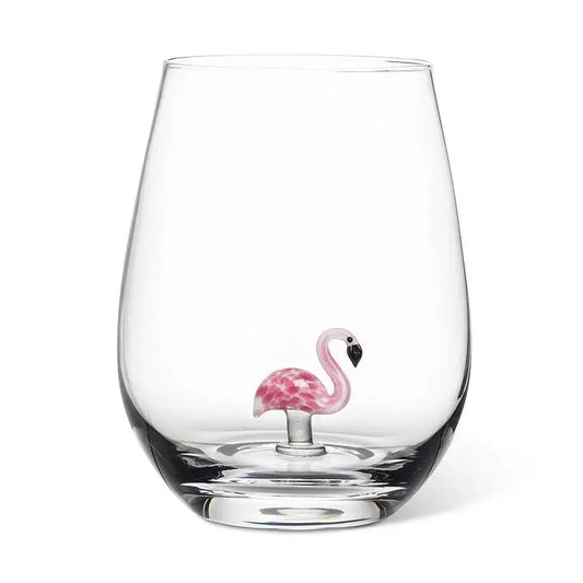 Flamingo Wine Glass