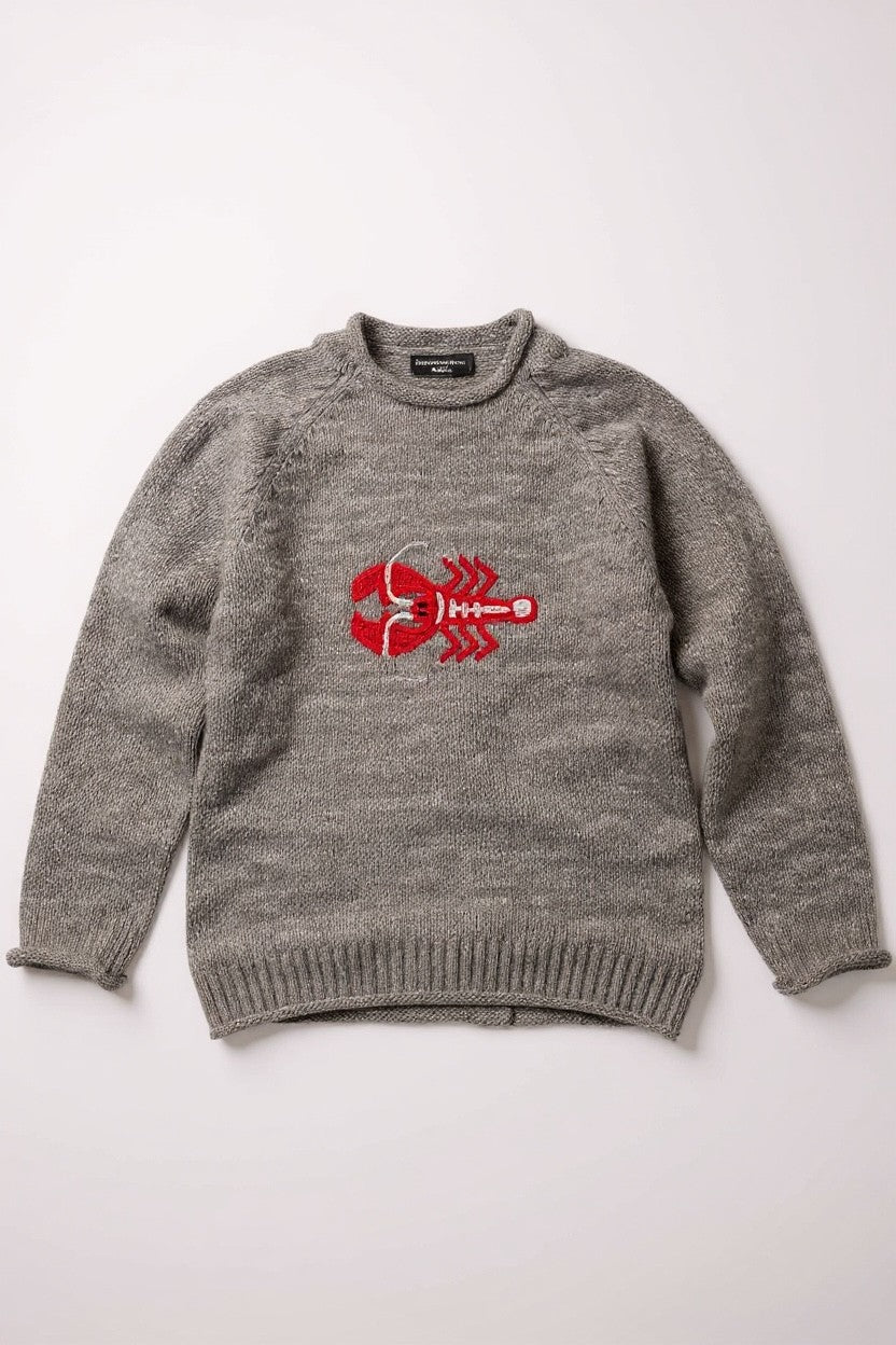 Adult Lobster Alpaca Knit Sweater