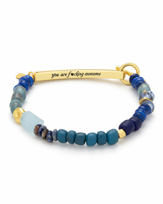 Hidden Message Bracelet - F♥cking Awesome