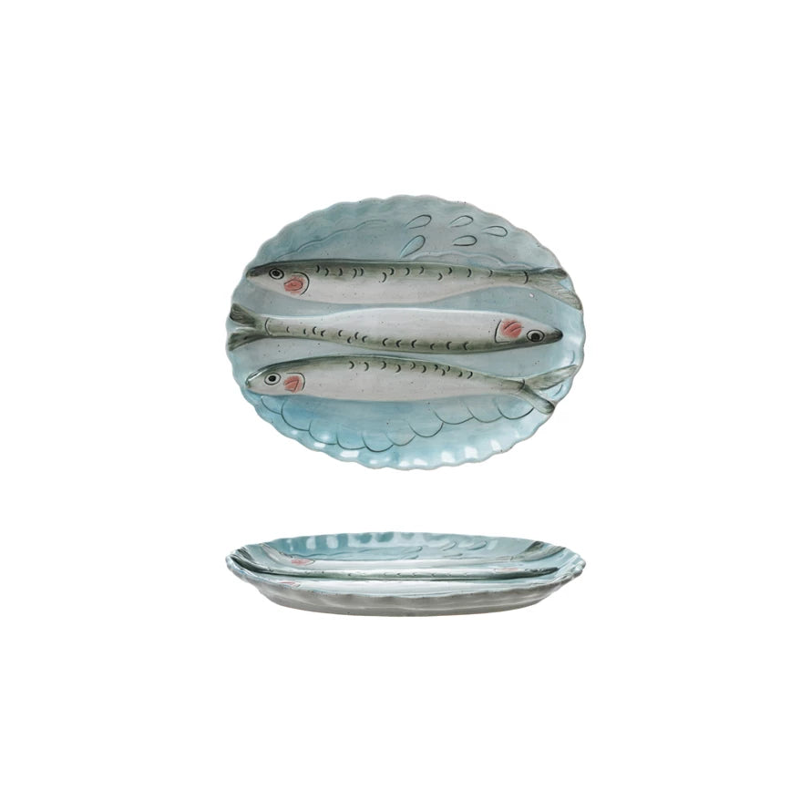 Sardine Scalloped Serving Plate