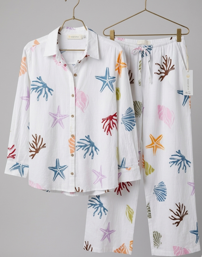 Coral Reef Wide Leg Pants