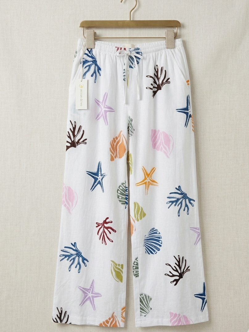 Coral Reef Wide Leg Pants
