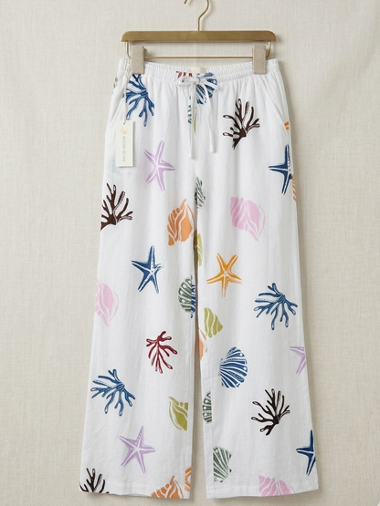 Coral Reef Wide Leg Pants