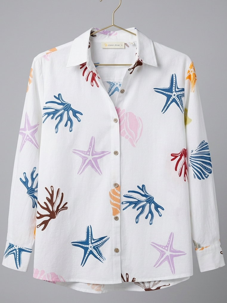 Coral Reef Button Down