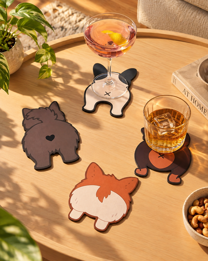 Dog Bum Coasters