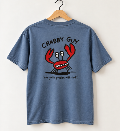 Crabby Guy Tee | Blue