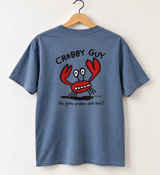 Crabby Guy Tee | Blue