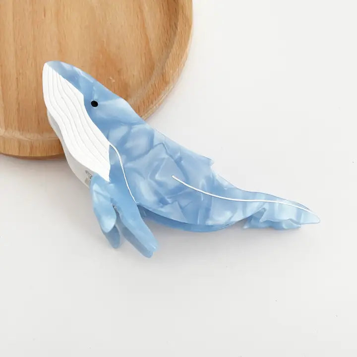 Blue Whale Hair Clip