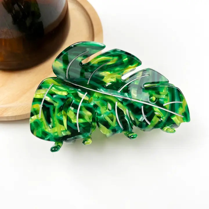 Palm Leaf Claw Hair Clip