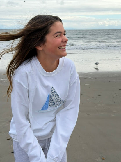 Patchwork Sailboat Sweatshirt