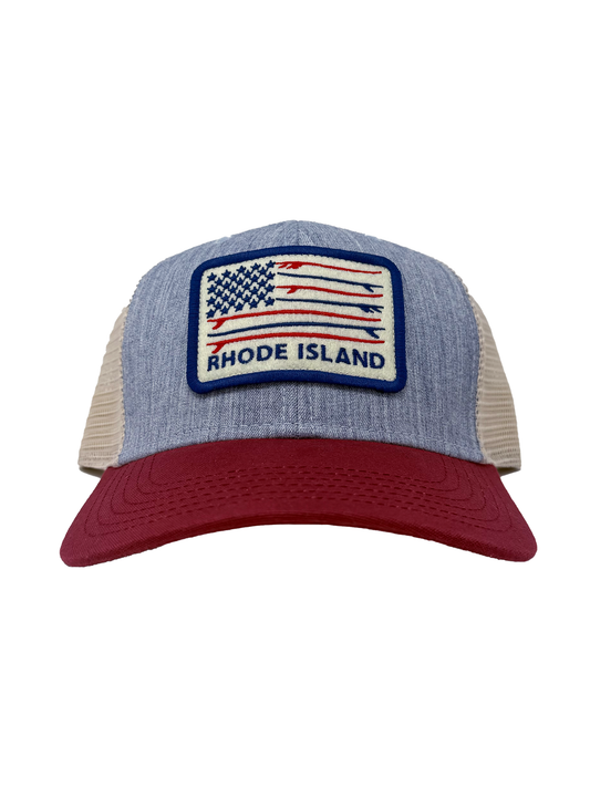 RI Surf Flag- Mesh Hat