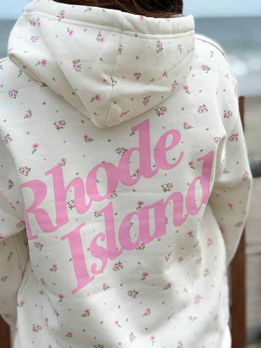 Rhode Island Floral Hoodie