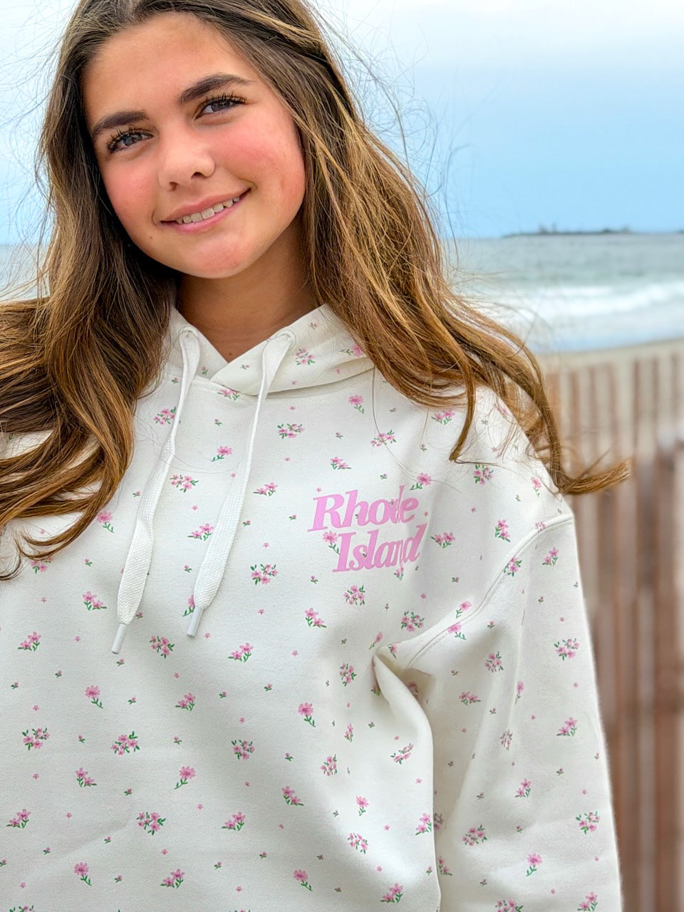 Rhode Island Floral Hoodie