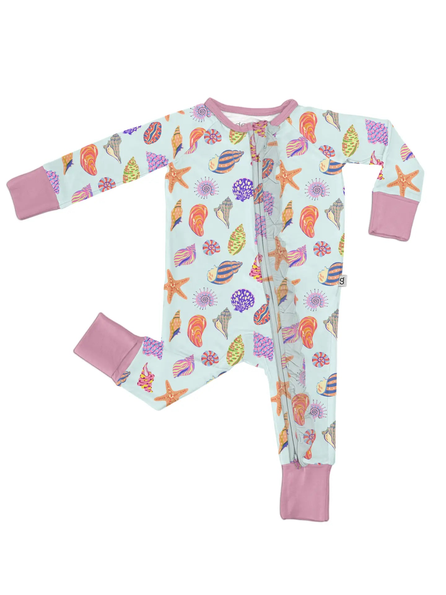 Seashell 2 Way Zip Pajama