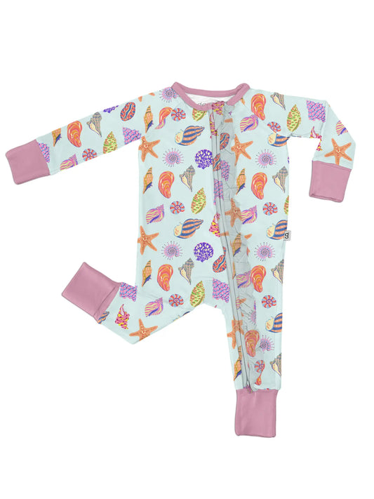 Seashell 2 Way Zip Pajama