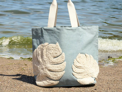 Monstera Leaf Tote Bag