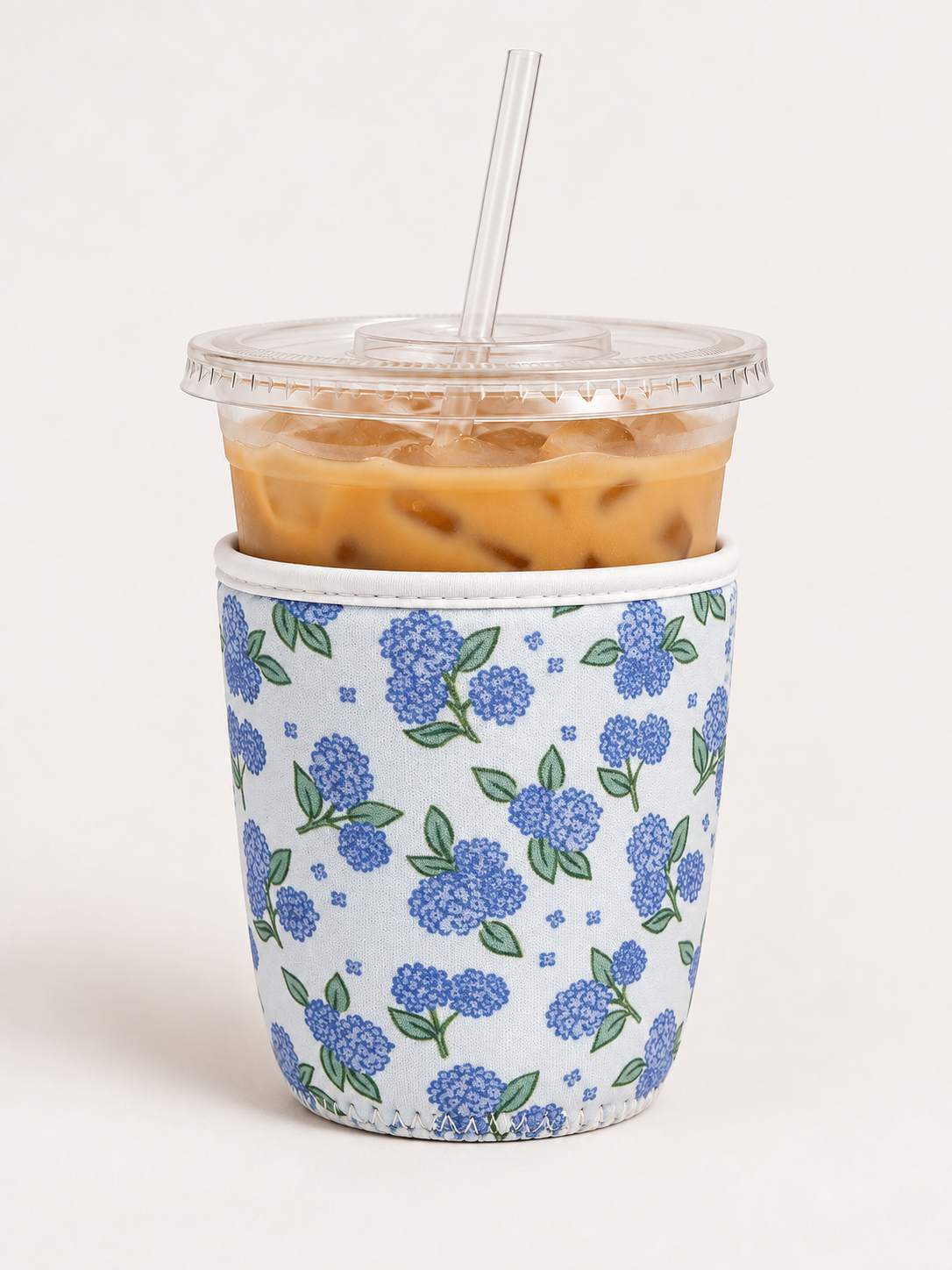 Blue Hydrangeas | Reusable Coffee Sleeve: Small