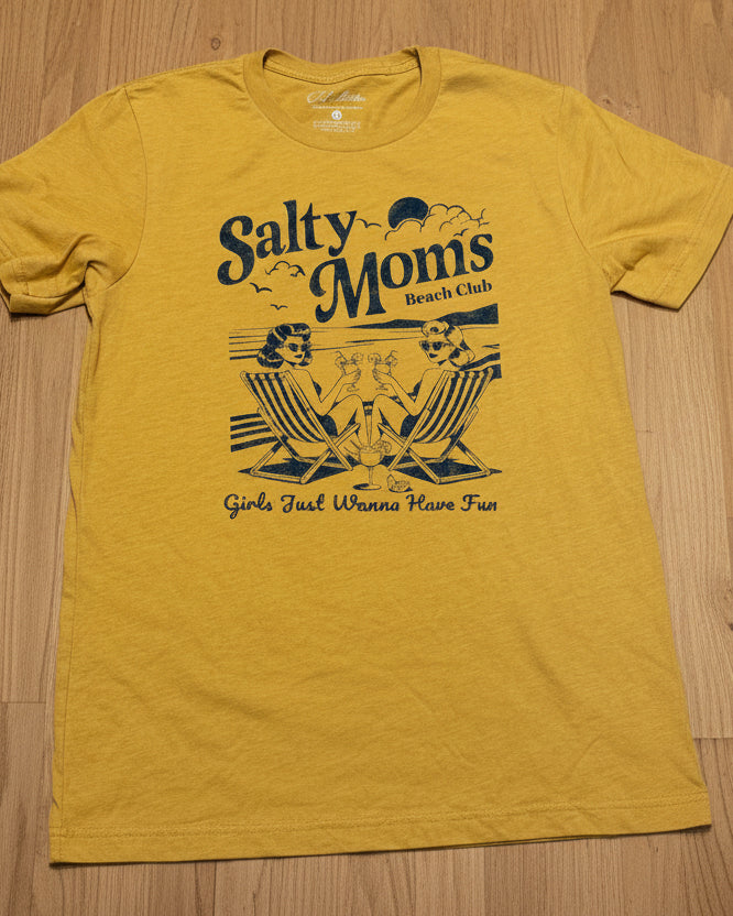 Salty Moms Beach Club Tee