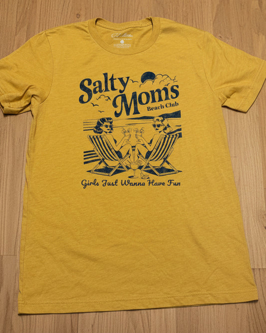 Salty Moms Beach Club Tee