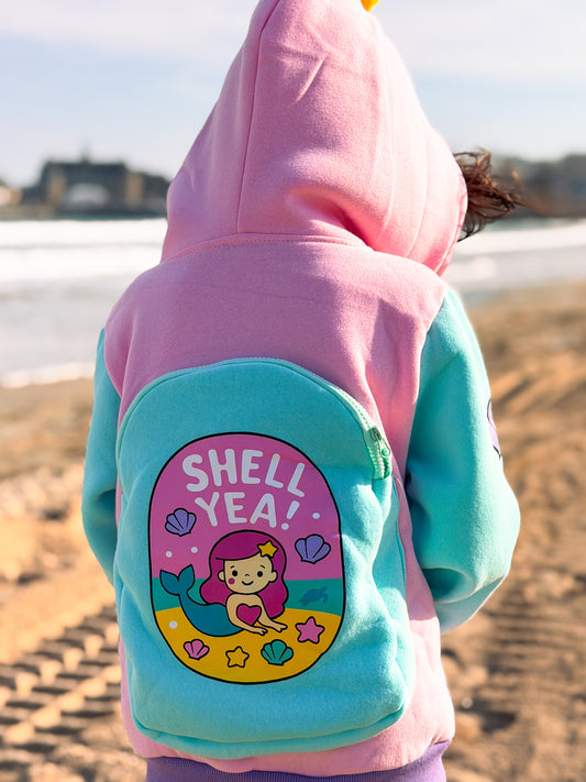 Mermaid Pouch Zip Up