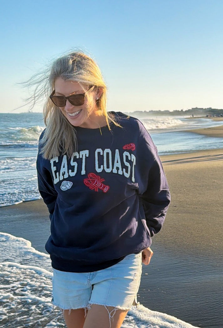 Eadie Sweatshirt, Grey Marl with Lobster main image 0