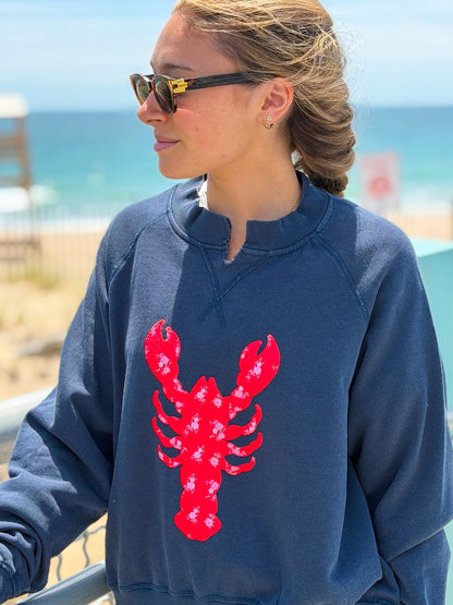 Floral Patch Lobster Sweatshirt