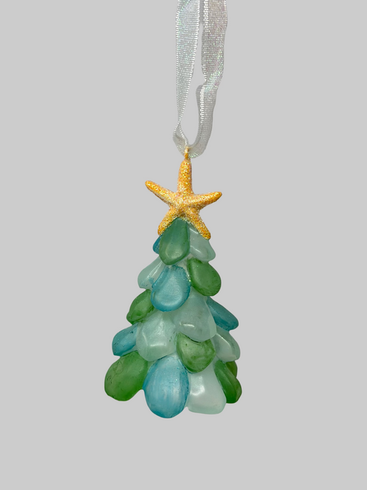 Sea Glass Christmas Tree Ornament
