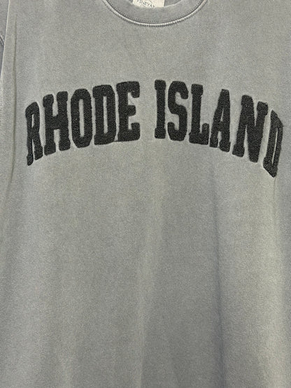 Rhode Island Chenille Crew- Charcoal/Black