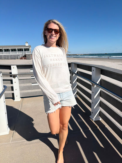 Salt Water Heals Everything Crew - Oatmeal