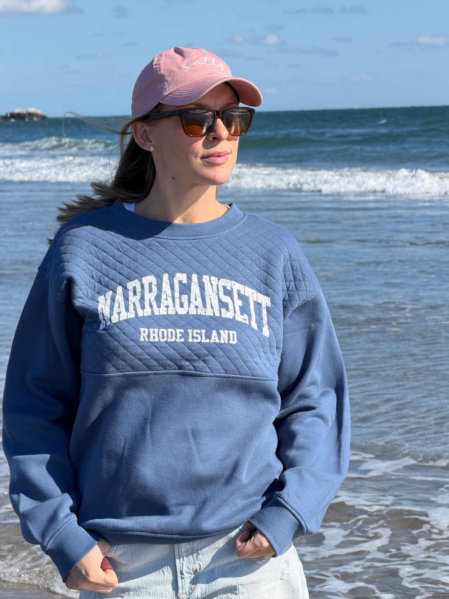 Quilted Narragansett Crew- Sweatshirt