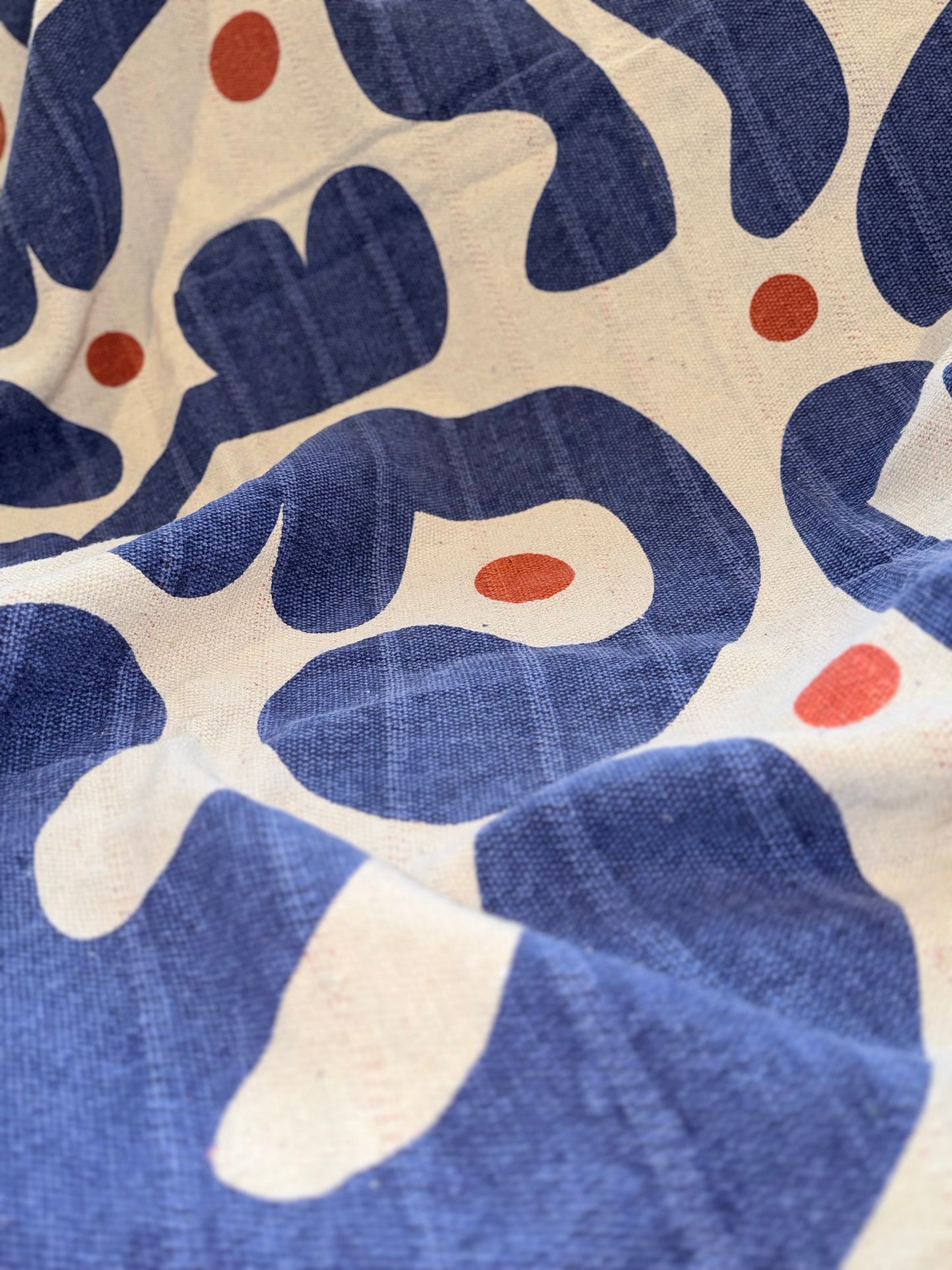 Two-Sided Recycled Cotton Throw