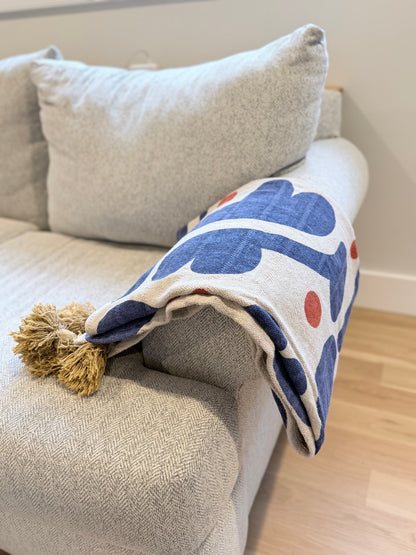 Two-Sided Recycled Cotton Throw