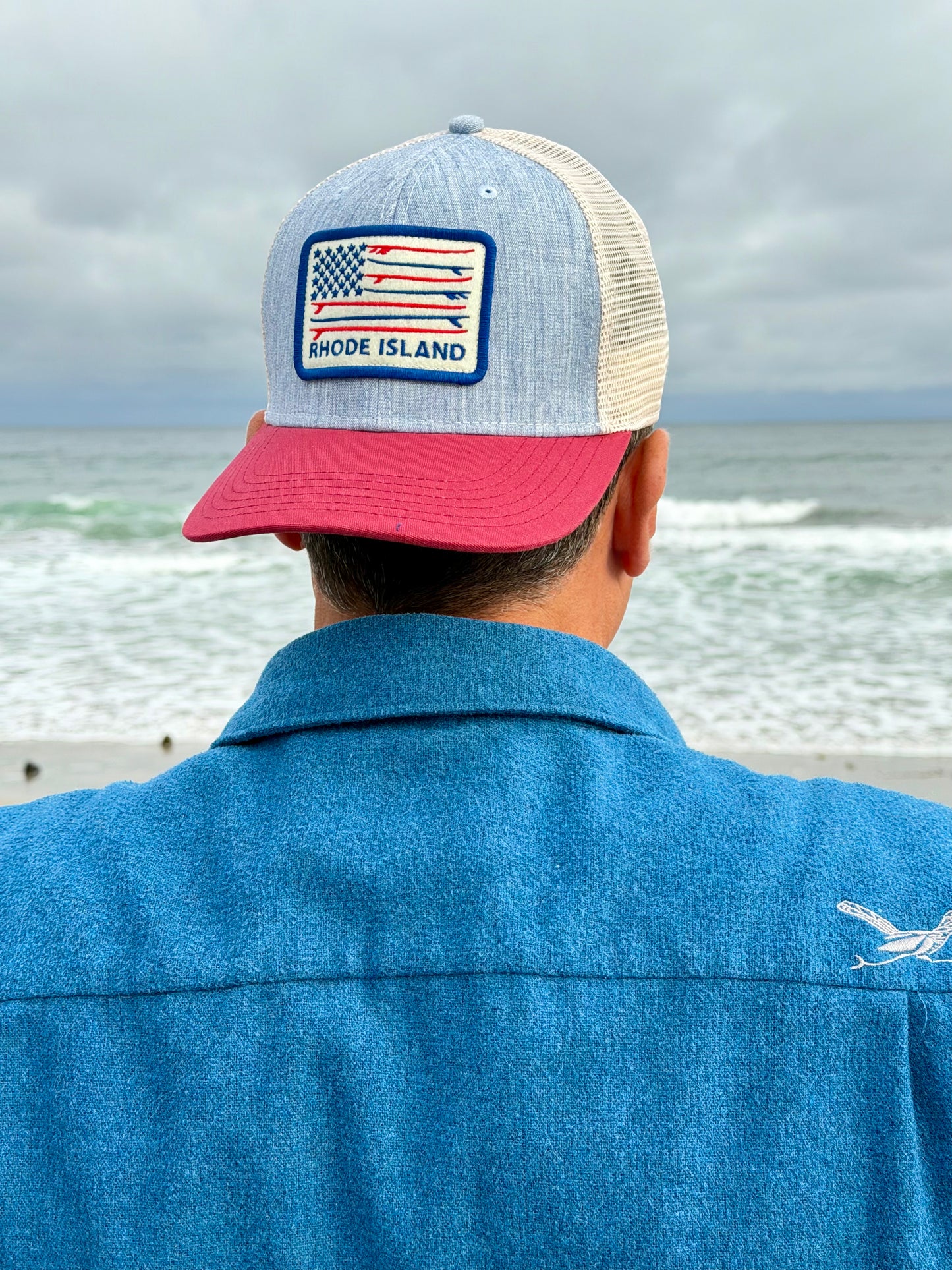 RI Surf Flag- Mesh Hat