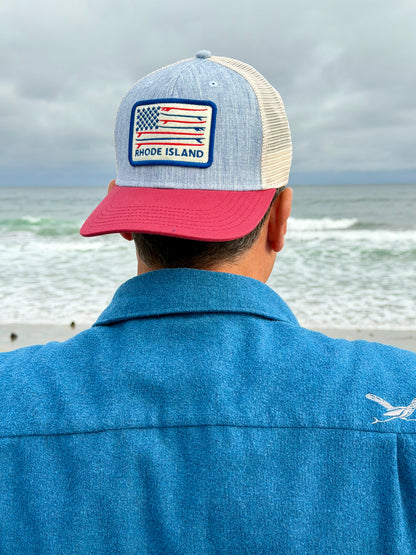 RI Surf Flag- Mesh Hat
