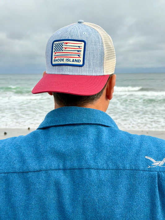 RI Surf Flag- Mesh Hat