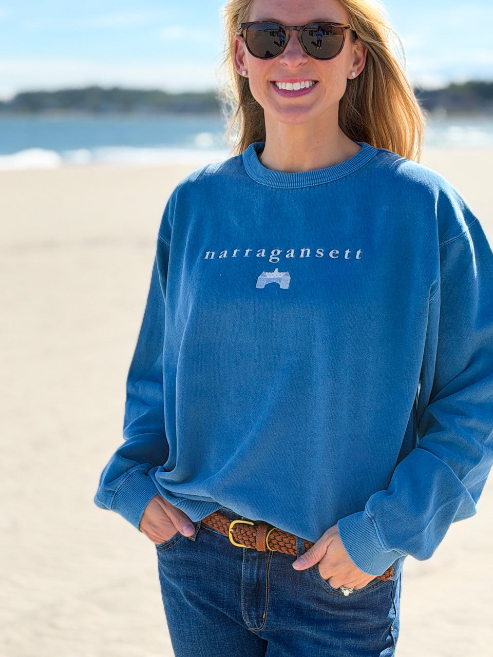Narragansett Towers Sweatshirt Blue