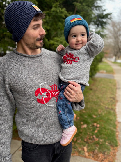 Adult Lobster Alpaca Knit Sweater