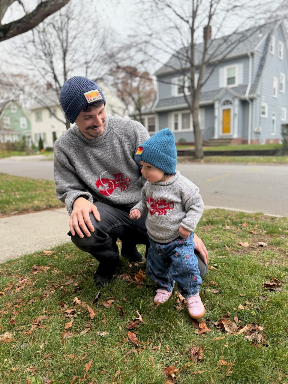 Adult Lobster Alpaca Knit Sweater