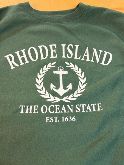Rhode Island Crest Sweatshirt | Forest