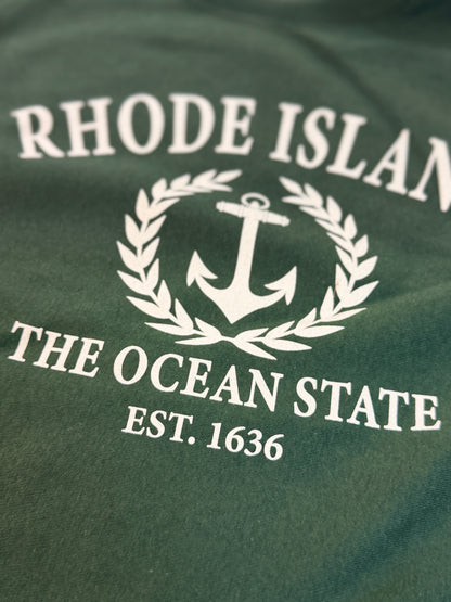 Rhode Island Crest Sweatshirt | Forest